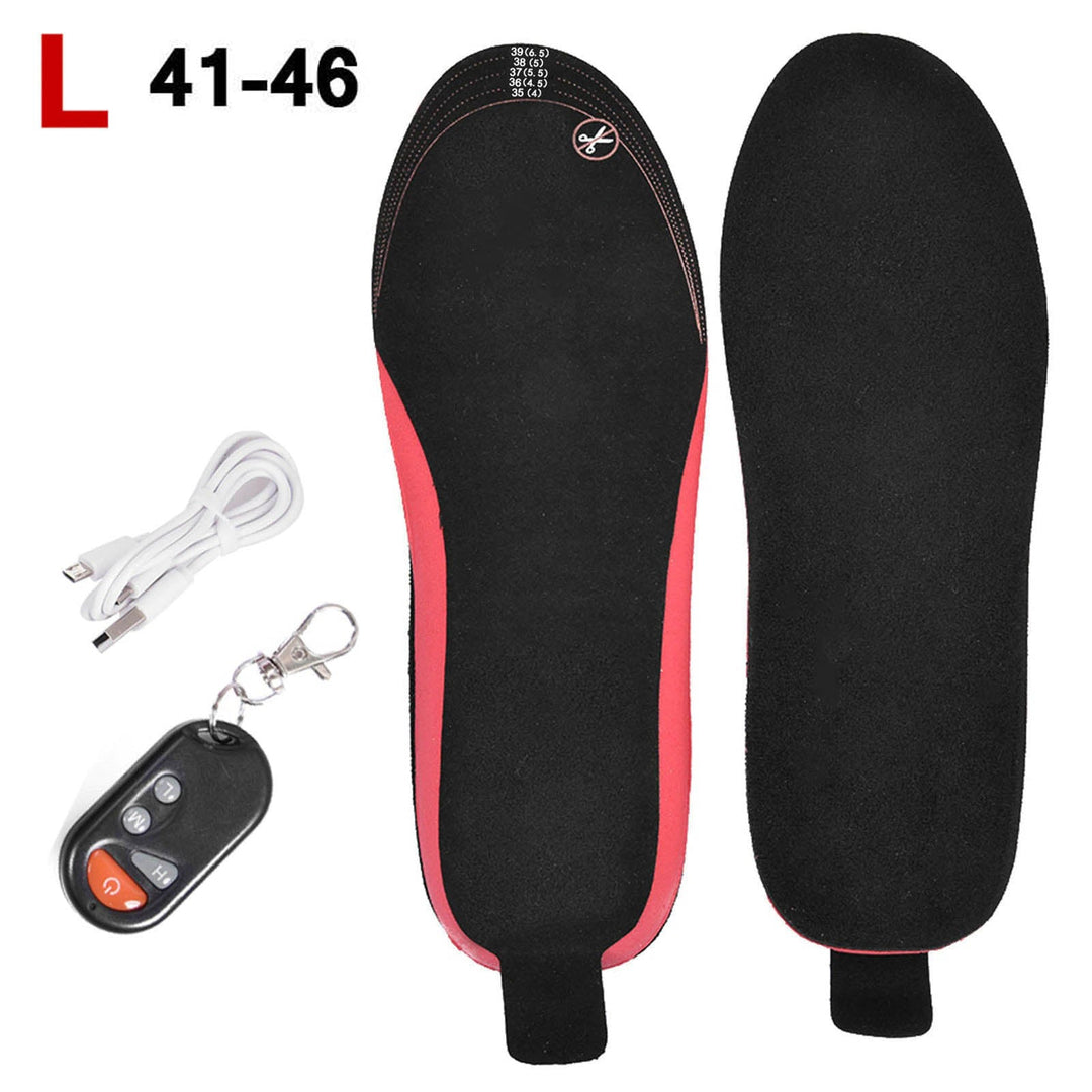 Beheizbare Schuheinlagen : Usb-beheizte schuh-einlegesohlen fernbedienung 4.2V 2100mAH
