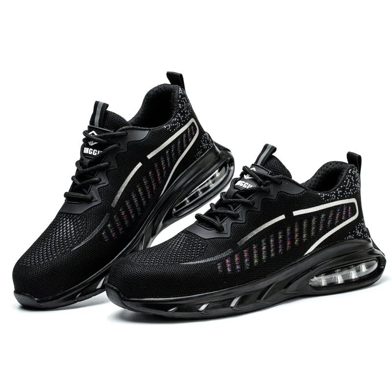 Leichte und unzerstörbare sicherheitsschuhe mit luftpolster für herren