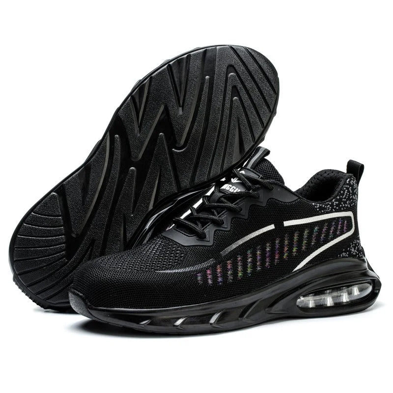 Leichte und unzerstörbare sicherheitsschuhe mit luftpolster für herren