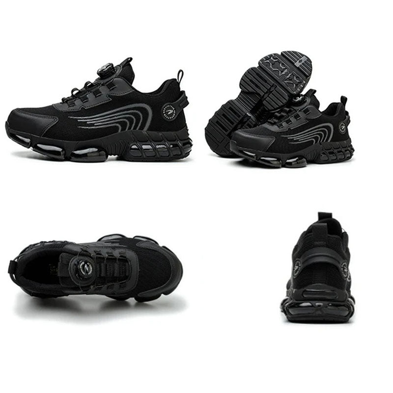 Unzerstörbare arbeitsschuhe für männer mit schnürsenkel freier technologie