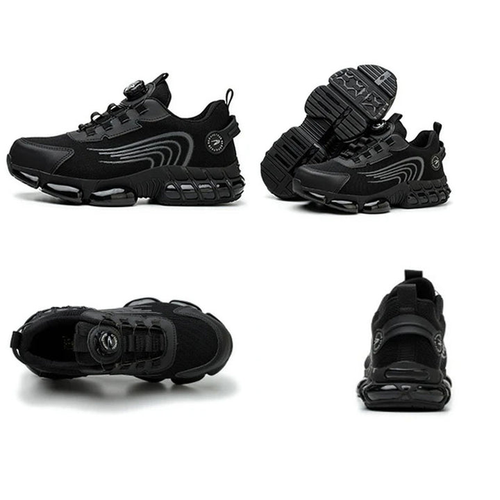 Unzerstörbare arbeitsschuhe für männer mit schnürsenkel freier technologie